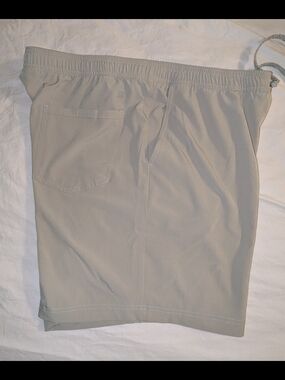 FLX Lined Shorts Men’s Urban Commuter 7” XL Beige  Sports 4 Way Stretch